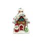 Pink Candy Cane House w/ Santa