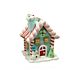 Blue Candy Cane House w/ Santa