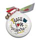 Teach Love Inspire - Round Ceramic