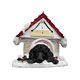 Poodle Black /Doghouse with Magnet