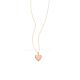 18kt Gold Plating Rose Quartz Heart Locket Necklace