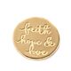 18kt Gold Plating Locket Note - Faith Hope Love