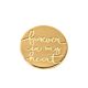 18kt Gold Plating Locket Note - Forever in My Heart