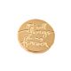 18kt Gold Plating Locket Note - Always My Forever