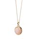 18kt Gold Plating Rose Quartz Locket Necklace