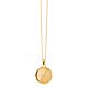 18kt Gold Plating Starburst Locket Necklace