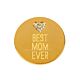 18kt Gold Plating Locket Note Gem - Best Mom