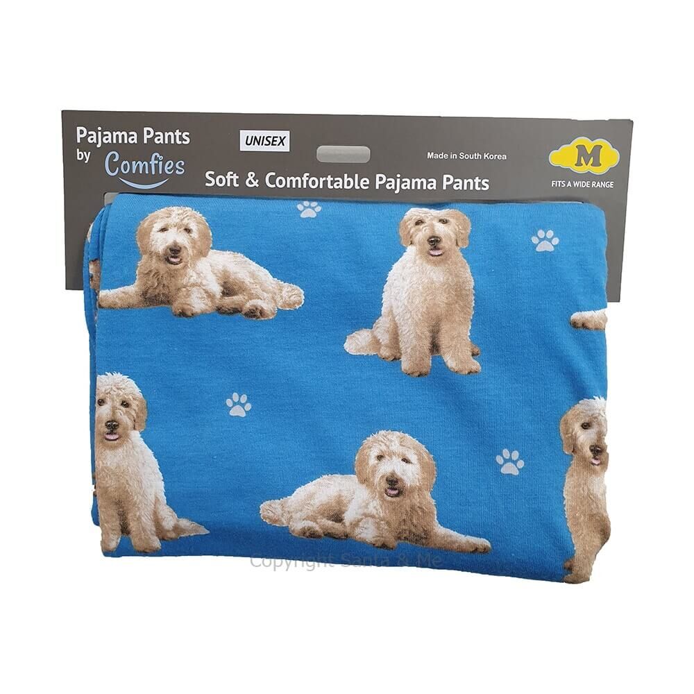 Bernedoodle, Aussiedoodle, Goldendoodle, Doodle Dog Christmas Pajama Pants,  Doodle Dog Mom Gift, Women's Dog Lover Pajama Pants GREY 