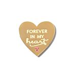 18kt Gold Plating Locket Note Gem Heart - Forever in My Heart