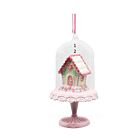 Pink candy Cane House in the Glass