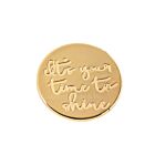 18kt Gold Plating Locket Note - It's Your Time To Shine