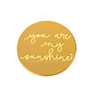 18kt Gold Plating Locket Note - My Sunshine