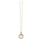 18kt Gold Plating Pearlescent Locket Necklace