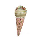 Golden Pink Ice Cream Cone - Glass