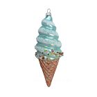 Blue Ice Cream Cone - Glass