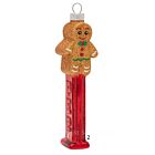 Gingerbread Man PEZ Dispenser - Glass