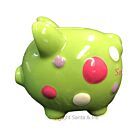 Buy Small - Raised Polka Dot Design /Green - Piggy Bank by Child To Cherish for only CA$40.00 at Santa And Me, Main Website.