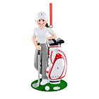 Golfer With Clubs / Girl