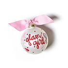 Glam Girl Glass Ornament