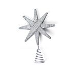 Silver Beaded Tree Topper